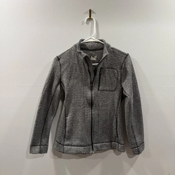 Herringbone Zip up Jacket - Picture 2 of 6